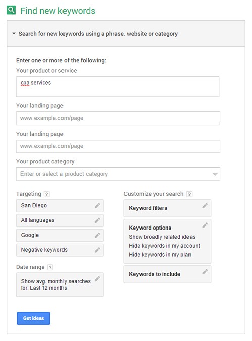 Google Keyword Planner Keyword Research1