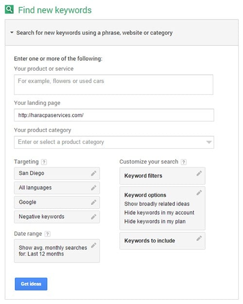 Keyword Research Using Competitor Site