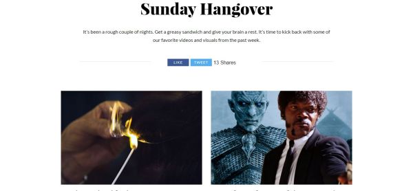 Sunday Hangover Cool Material