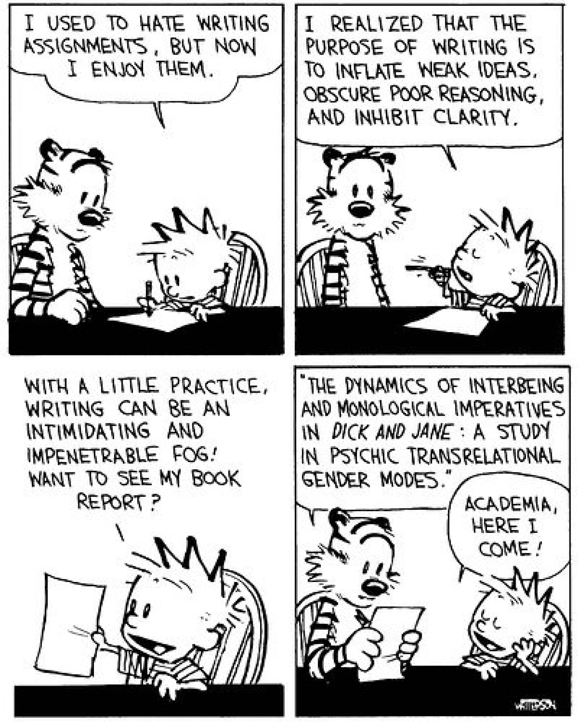calvin hobbes word use