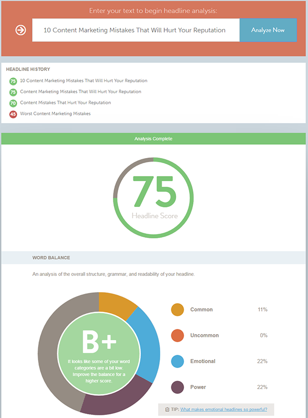 Content Marketing Headlines