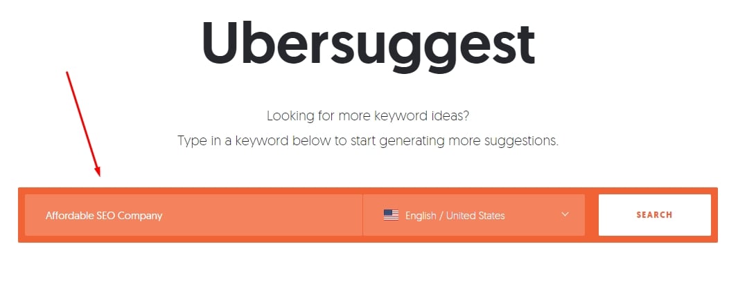 Ubersuggest Keyword Research 1