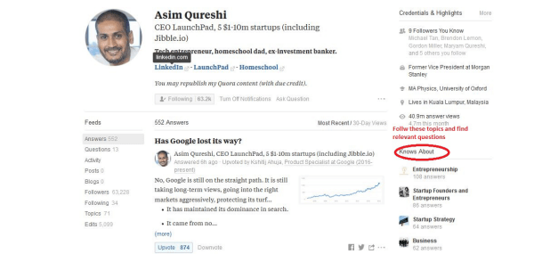 Asim Qureshi Quora Topics