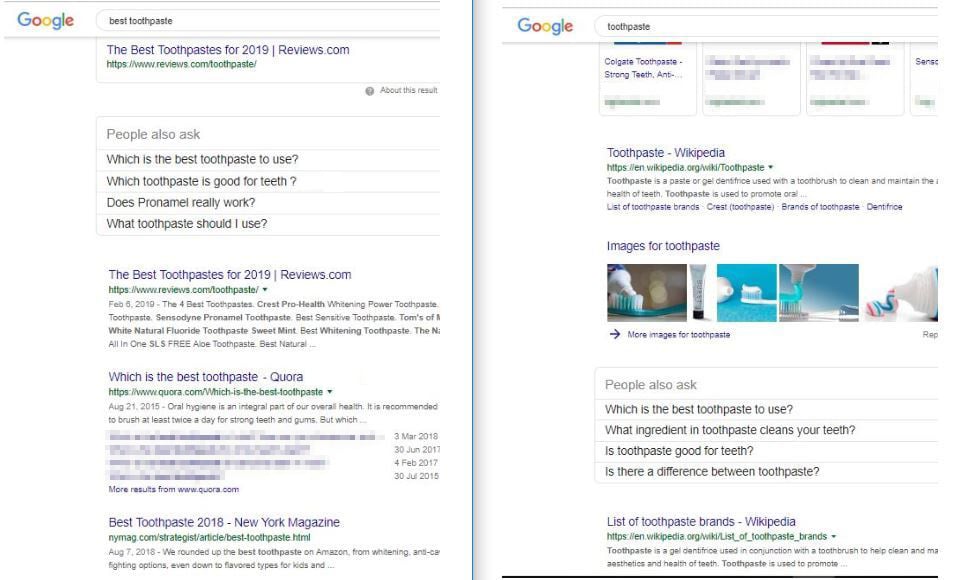 use autosuggest for searcher intent