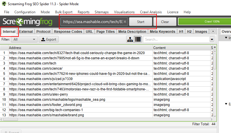 Smart Internal Linking Mashable Crawl Compressor