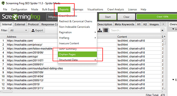 Smart Internal Linking Screaming Frog Orphaned Pages Compressor