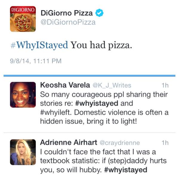 DiGiorno WhyIStayed