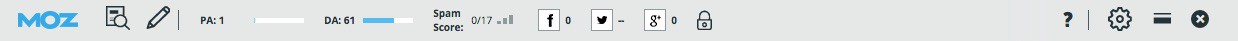 MozBar SEO Analysis