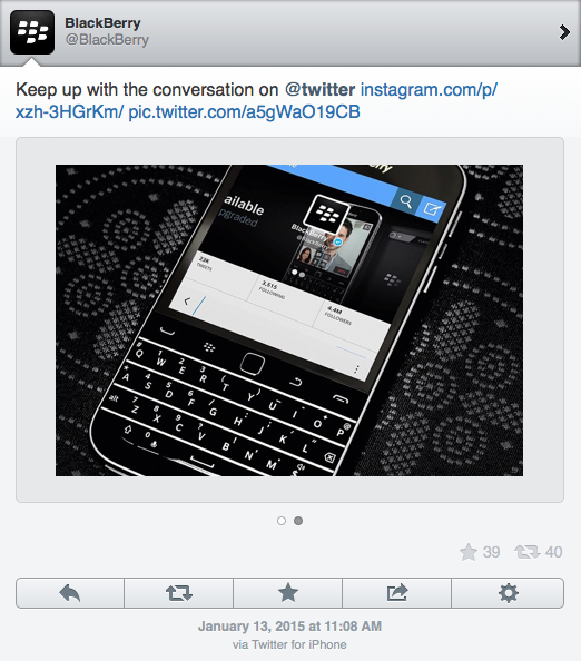 blackberry social media fail