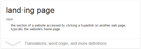 What Is A Landing Page